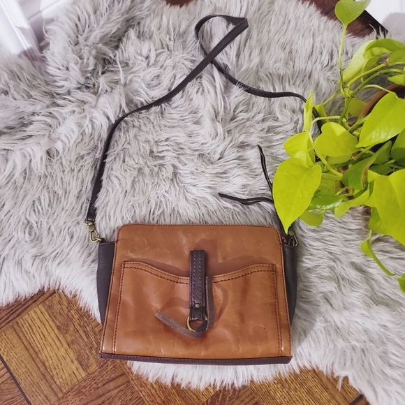 Vintage THE SAK "Sonora Happy and Free" Crossbody Leather Bag - Picture 1 of 15